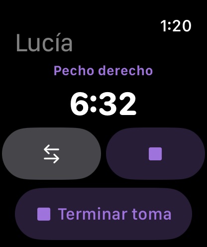 Toma en curso, cambio de lado con un toque