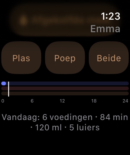 Vandaag: slaap, voedingen, luiers
