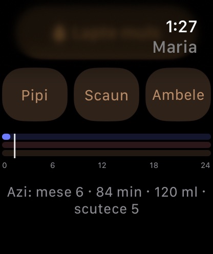 Azi: somn, mese, scutece